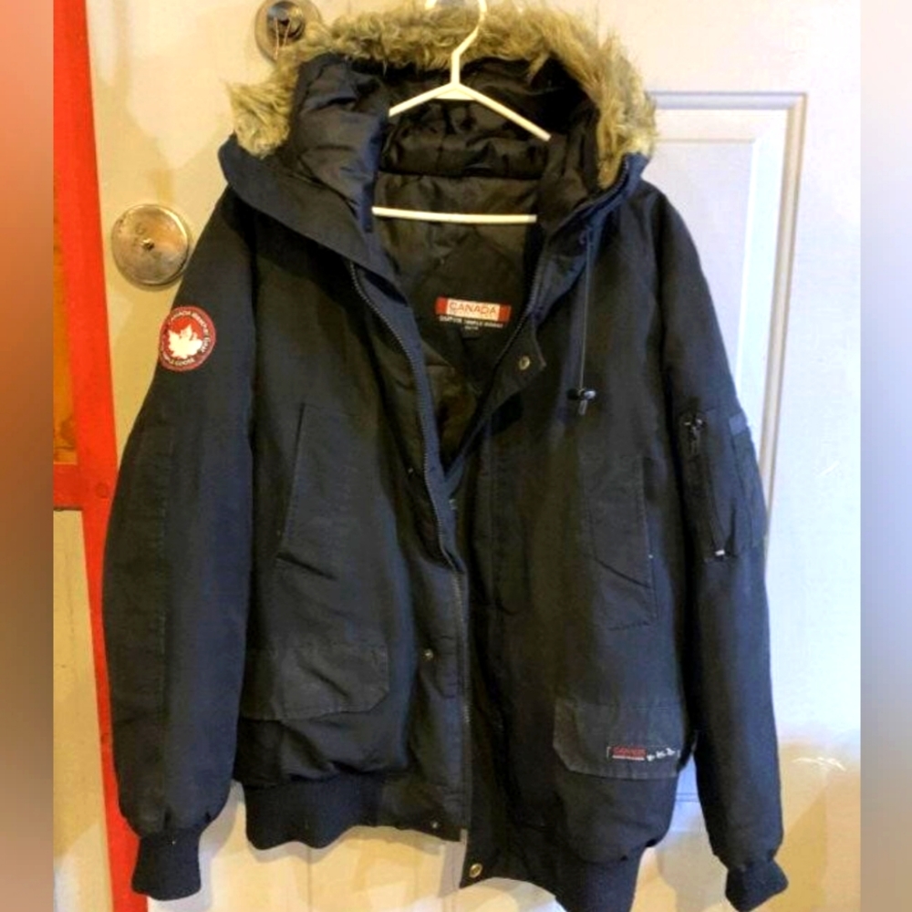 Canada weather gear men's winter jacket- super triple goose - XL